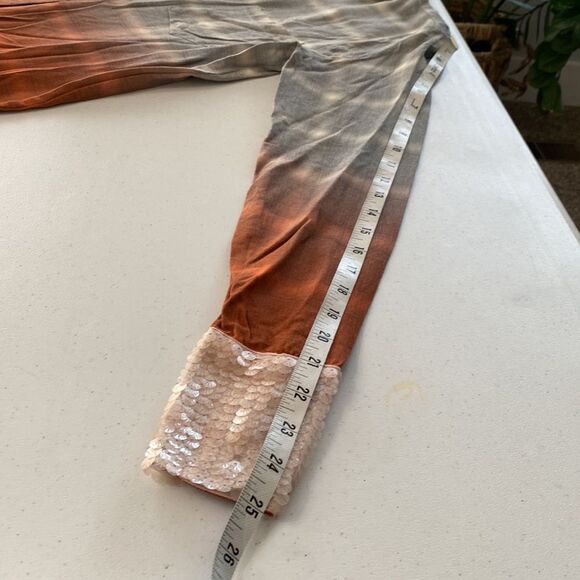 Le Superbe Eddie Long Sleeve Pearl Snap Button Down Shirt in Dipped Plaid Sequin - Picture 12 of 15